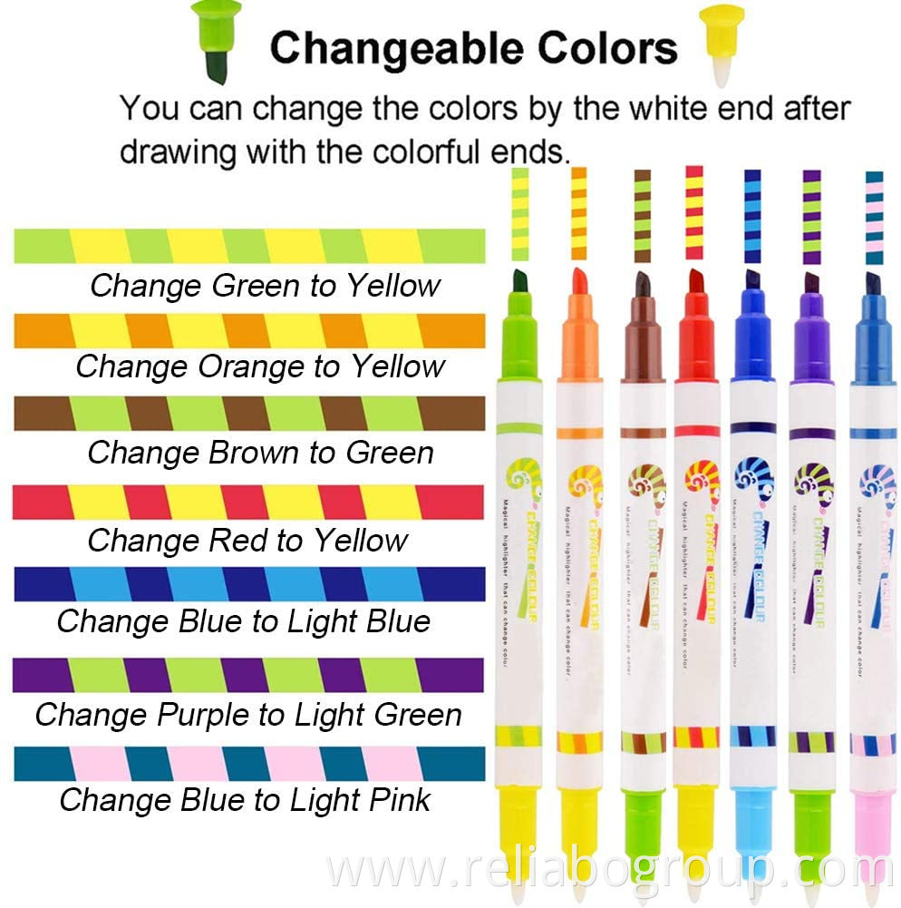 Reliabo Wholesale Stationery Magic Marker Color Changing Pen